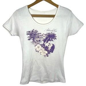 Vintage 80s Single Stitch Gone With The Wind Atlanta George Graphic T Shirt